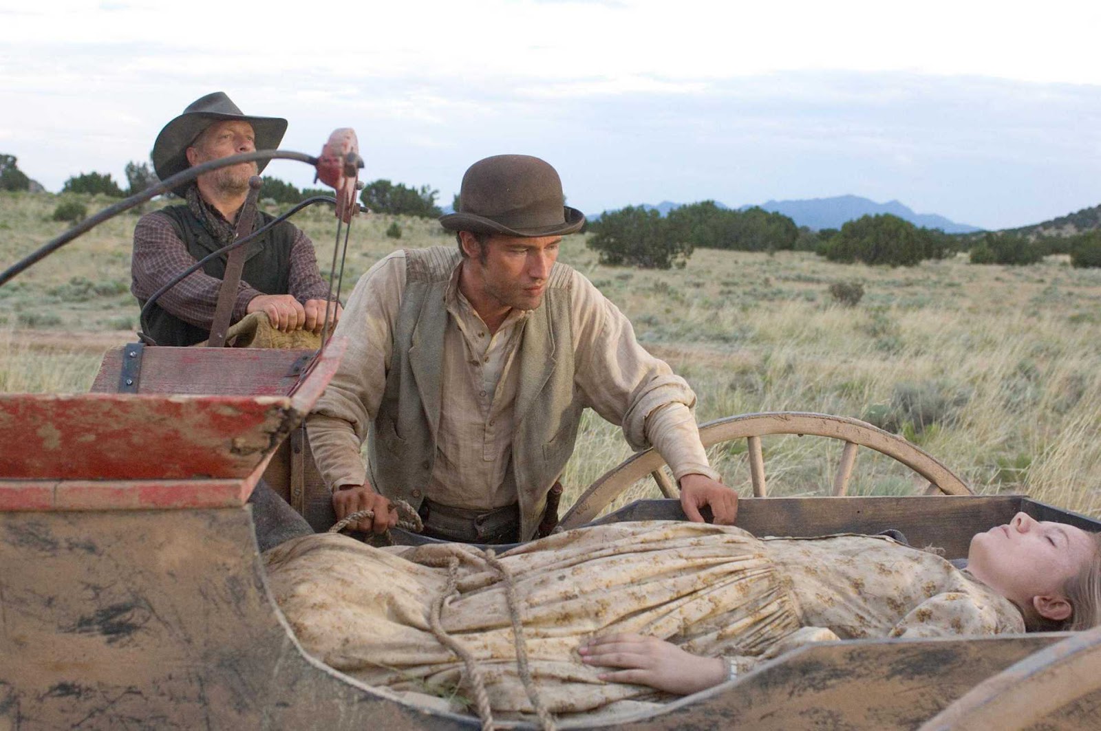 Seri DeYoung, Clancy Brown, Karl Geary in The Burrowers