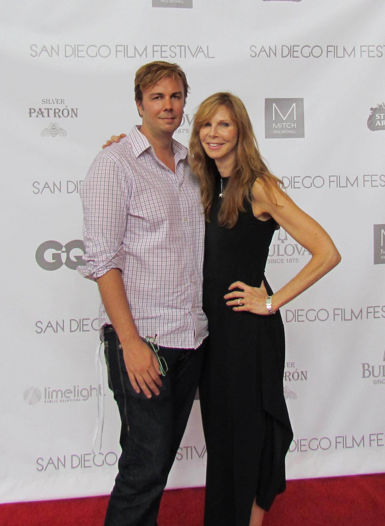 Brian Rusch with Randy Taran at the San Diego Film Festival