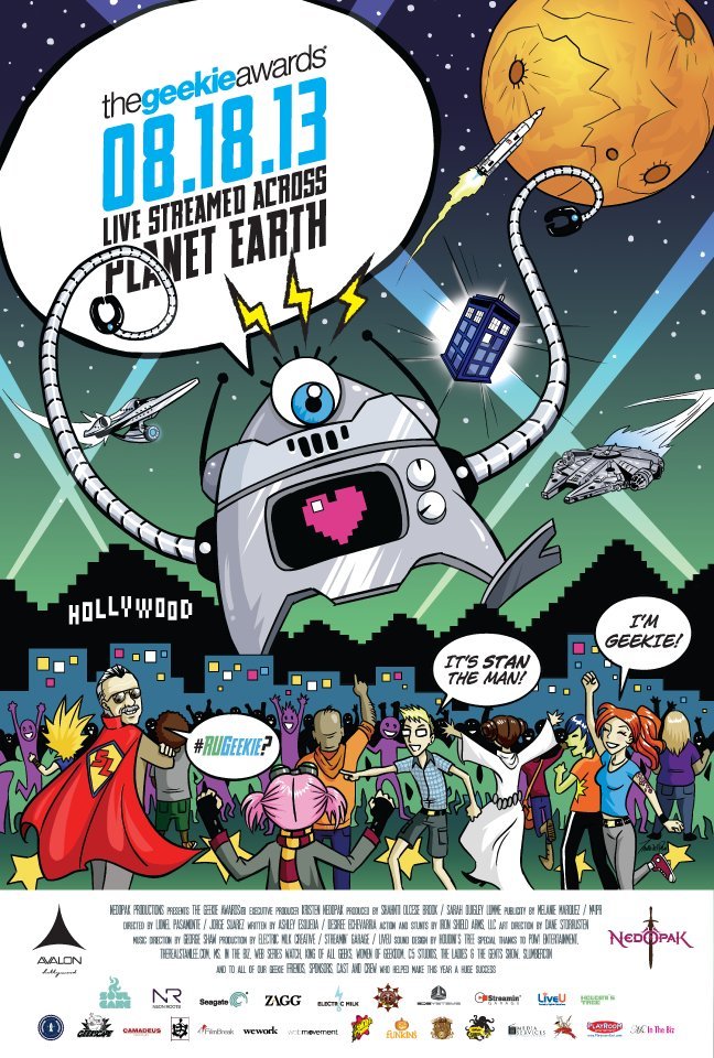 The Geekie Awards 2013 official show poster