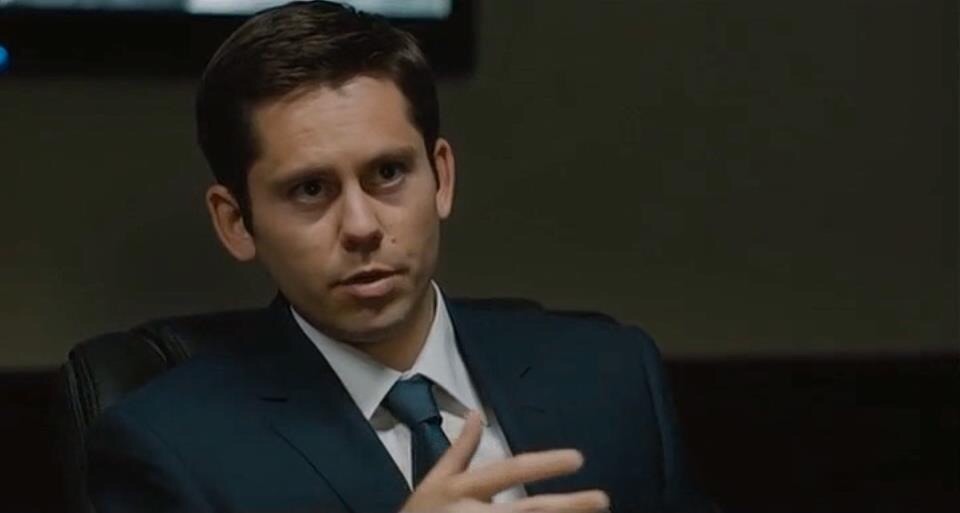 Martin Delaney questions Mark Strong in Zero Dark Thirty