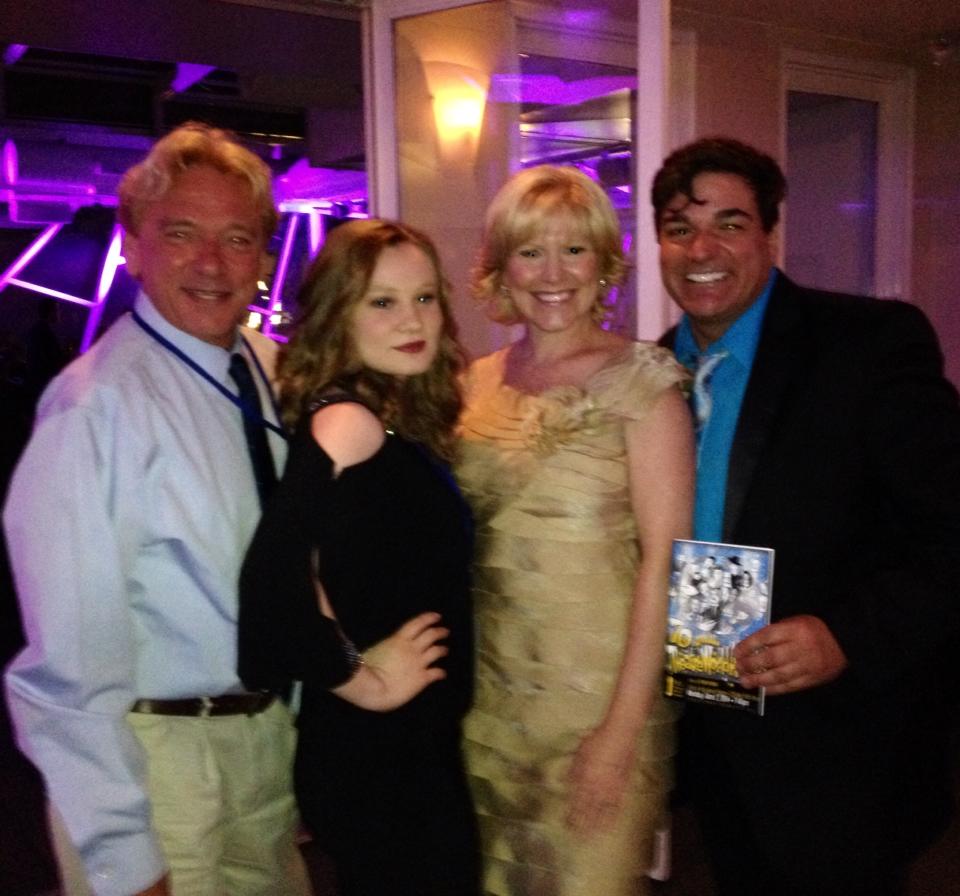 Anne Clare Gibbons-Brown at the 2014 Theater World Awards after party at the Copa with (from the right)2 time Emmy and 2 time Tony winning producer Dale Badway, noted Cabaret singer Missy Keene,Ms. Gibbons-Brown and Broadway musical director Ken Lundie