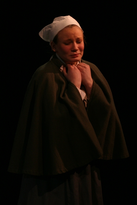 Anne Clare Gibbons-Brown as Mary Warren in Arthur Miller's The Crucible