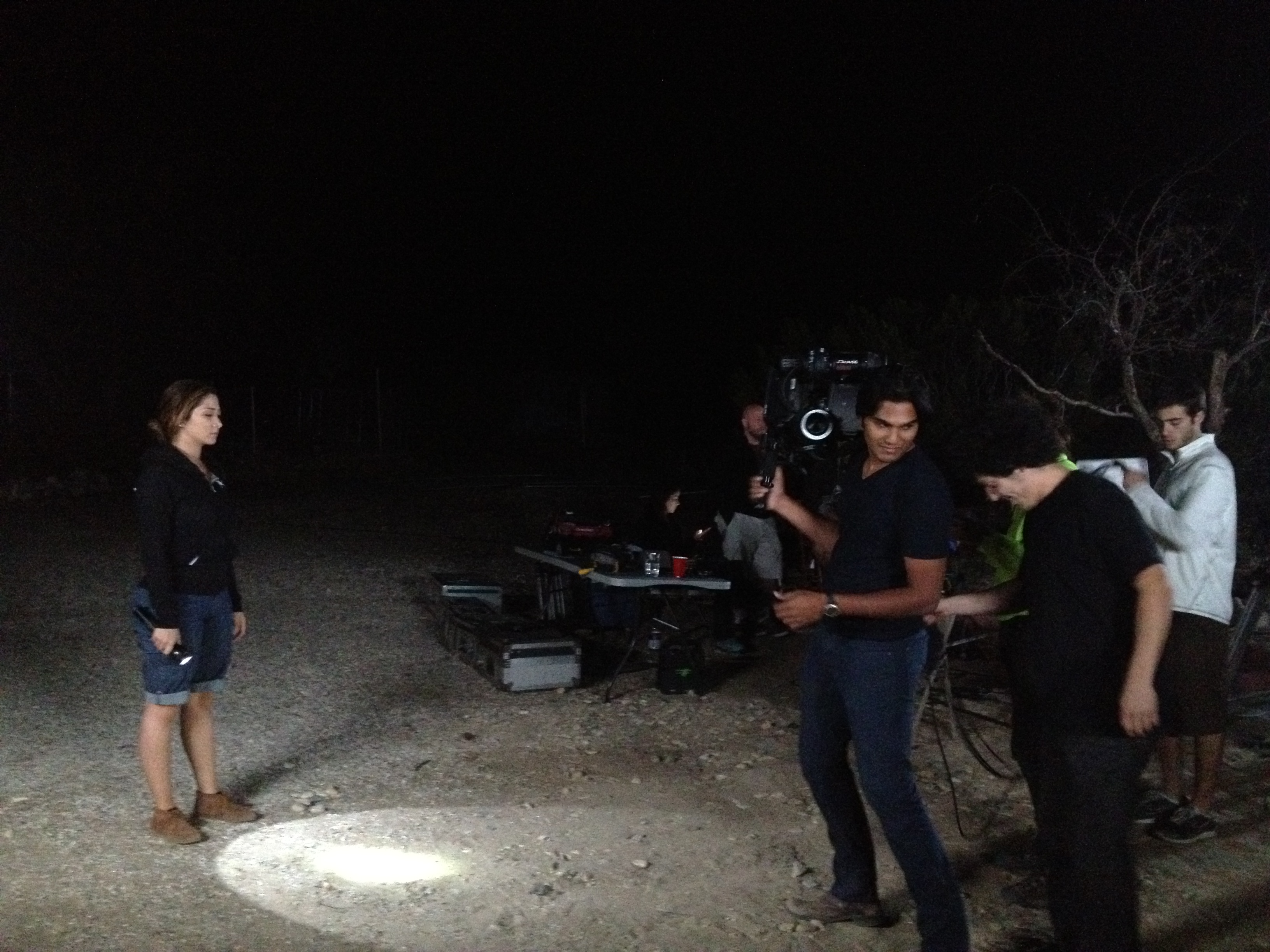 Night Shoot on set for Movie Entrapped