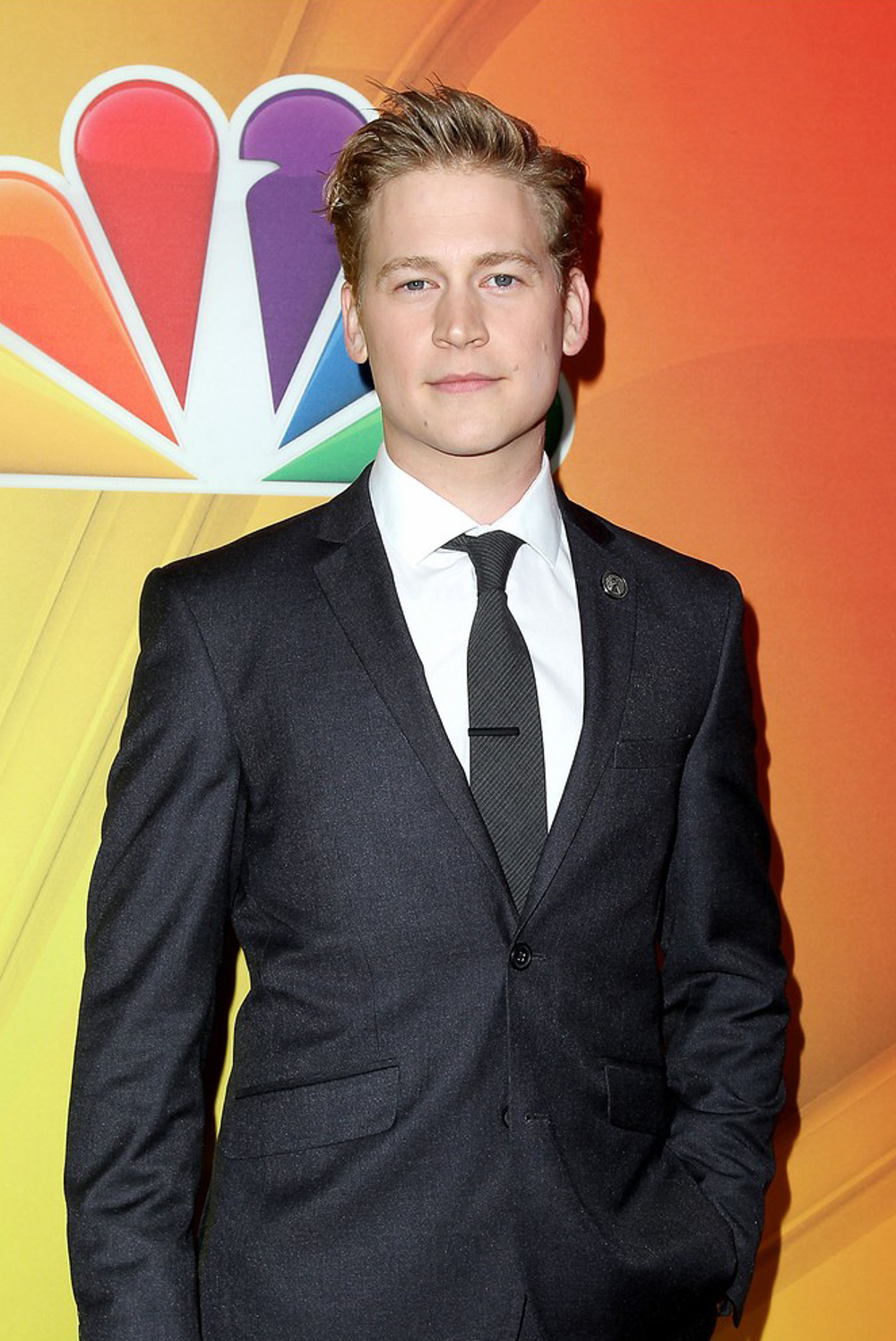 Gavin Stenhouse attends the red carpet at the 2014 NBC Upfront Presentation held at the Jacob Javits Center on Monday morning (May 12) in New York City.