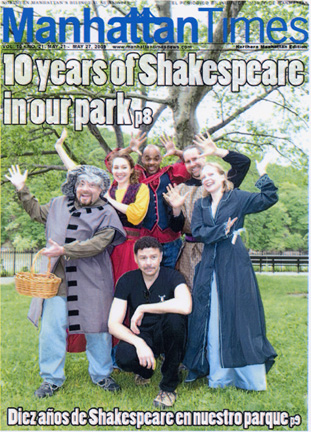 10th Year Anniversary of Inwood Shakespeare Festival / Moose Hall Theatre Company - Ted Minos Founder Producing Artistic Director