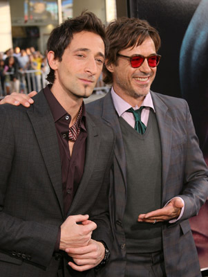 Robert Downey Jr. and Adrien Brody at event of Splice (2009)