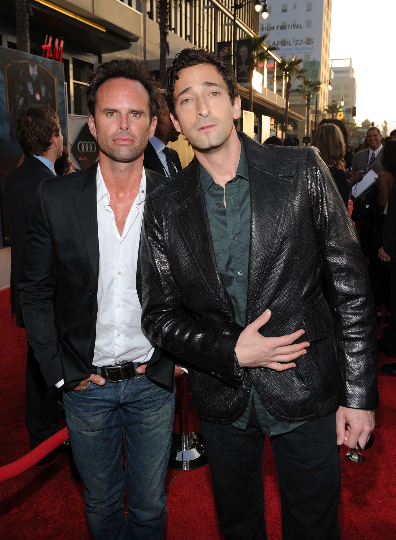 Adrien Brody and Walton Goggins