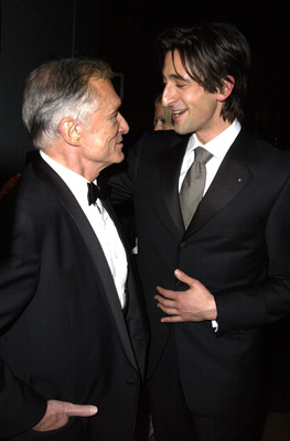 Adrien Brody and Hugh M. Hefner