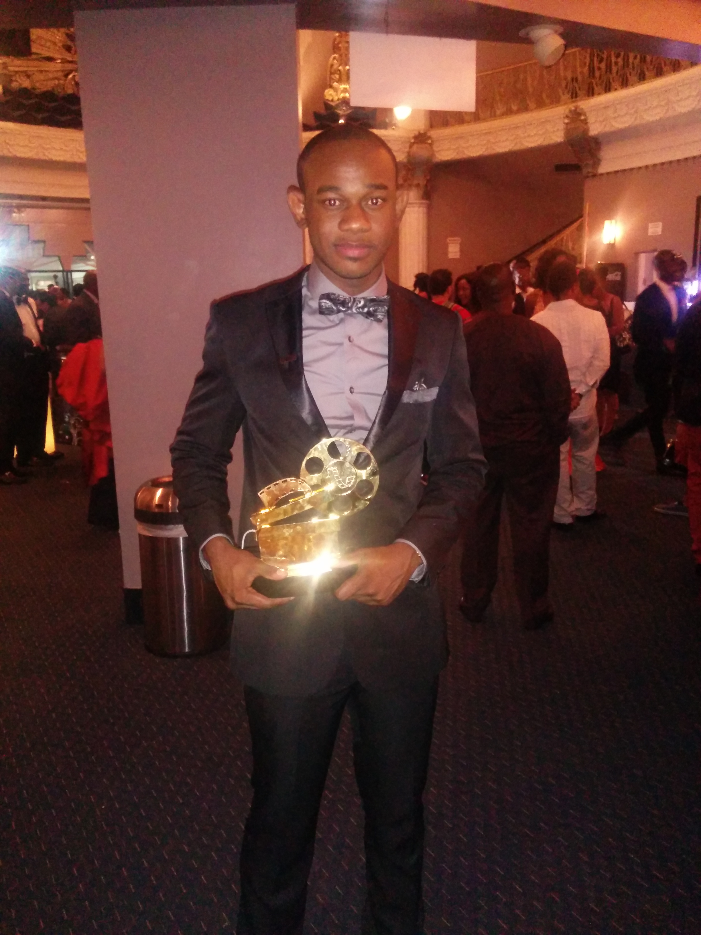 Perri Pierre with his African Oscar.