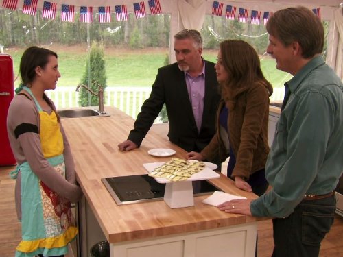 Still of Jeff Foxworthy, Marcela Valladolid, Paul Hollywood and Whitney Appleton Beery in The American Baking Competition (2013)