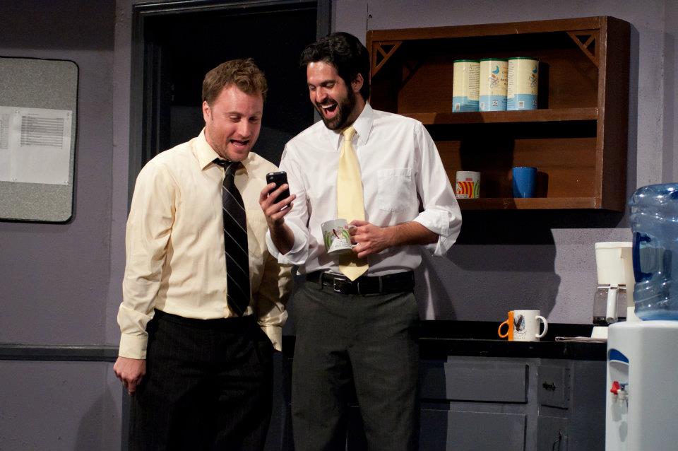 Brett Sheridan (left) and Nick Greco perform sketch comedy for ACME Saturday Night