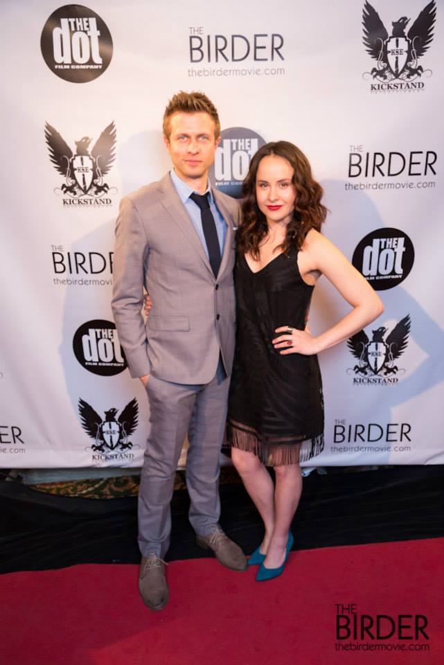 Jamie Spilchuk and Tommie Amber Pirie arrive on the red carpet at the premiere of The Birder. April 3, 2014 WINDSOR.