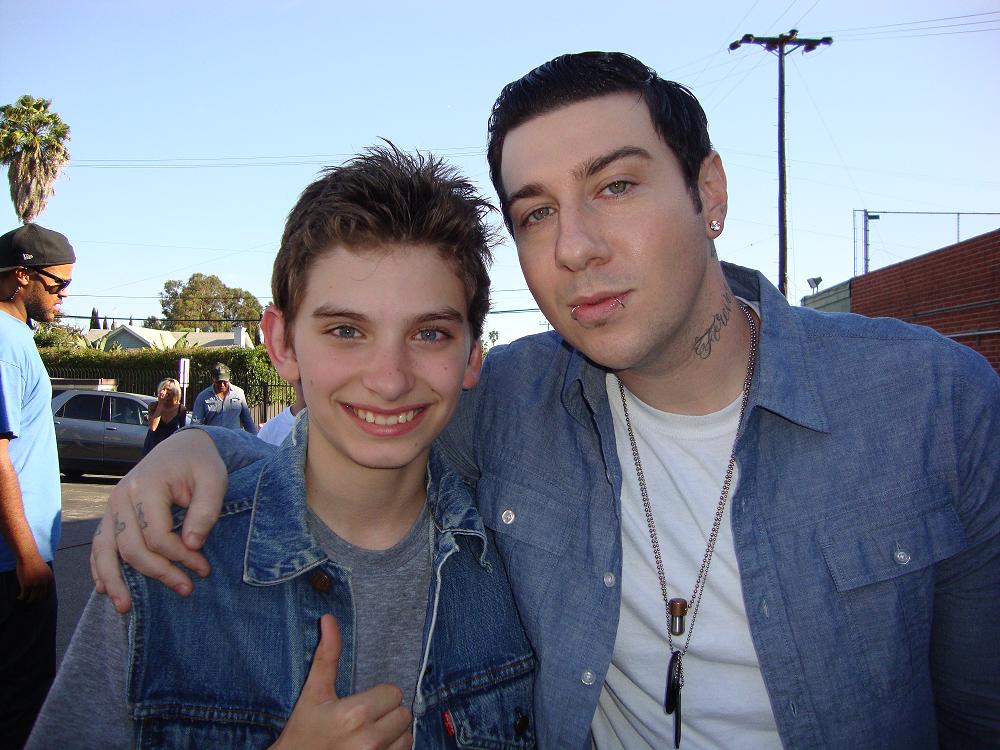 Andy Scott Harris and Zacky Vengeance, lead guitarist of the heavy metal band 