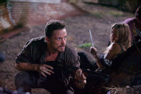 Still of David Lyons and Tracy Spiridakos in Revolution (2012)