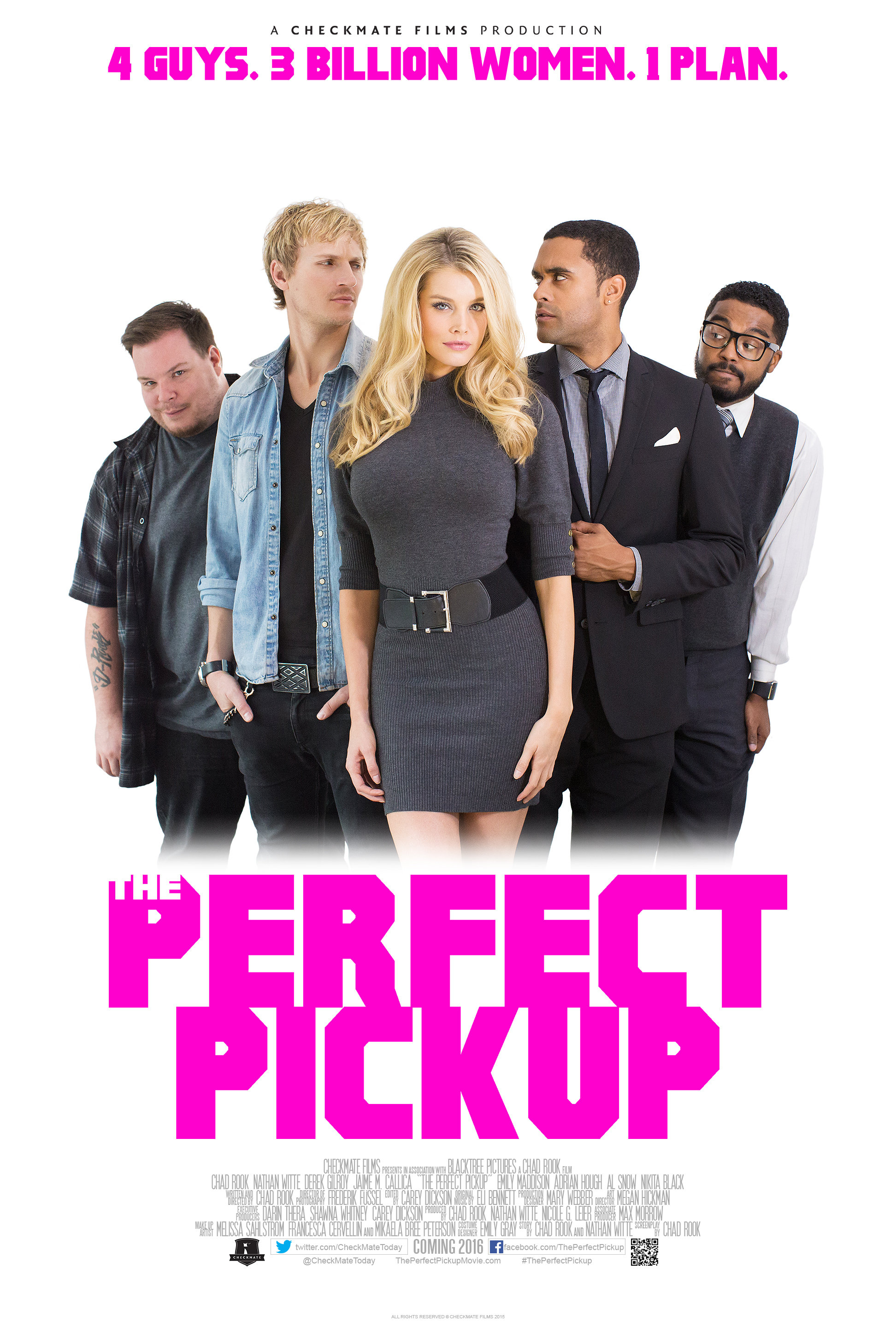 Chad Rook, Derek Gilroy, Nathan Witte, Emily Maddison and Jaime M. Callica in The Perfect Pickup (2016)