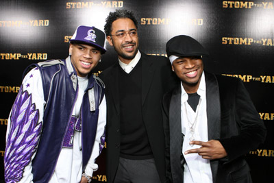 Sylvain White, Ne-Yo and Chris Brown at event of Stomp the Yard (2007)