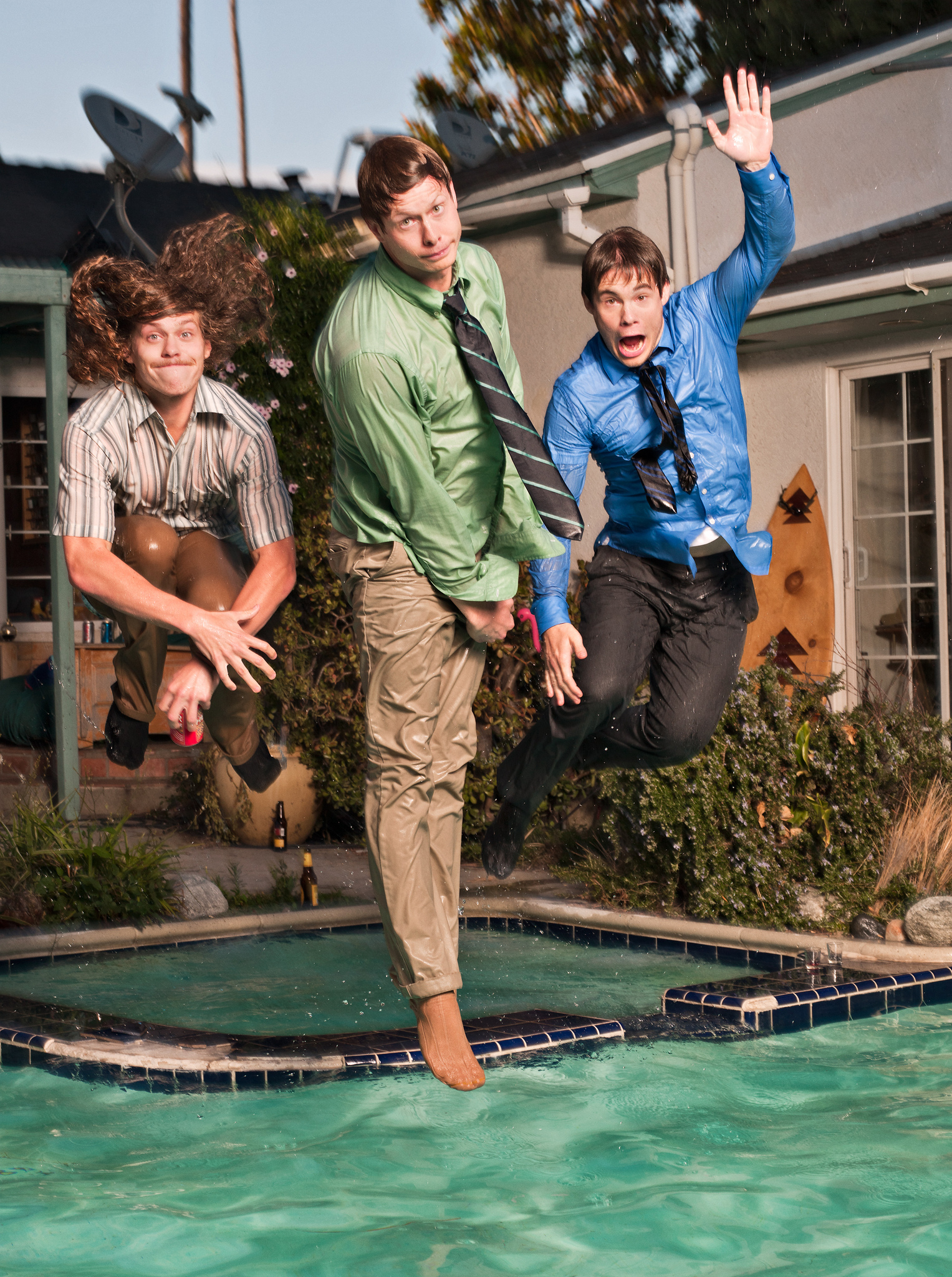 Still of Adam DeVine, Anders Holm and Blake Anderson in Workaholics (2011)