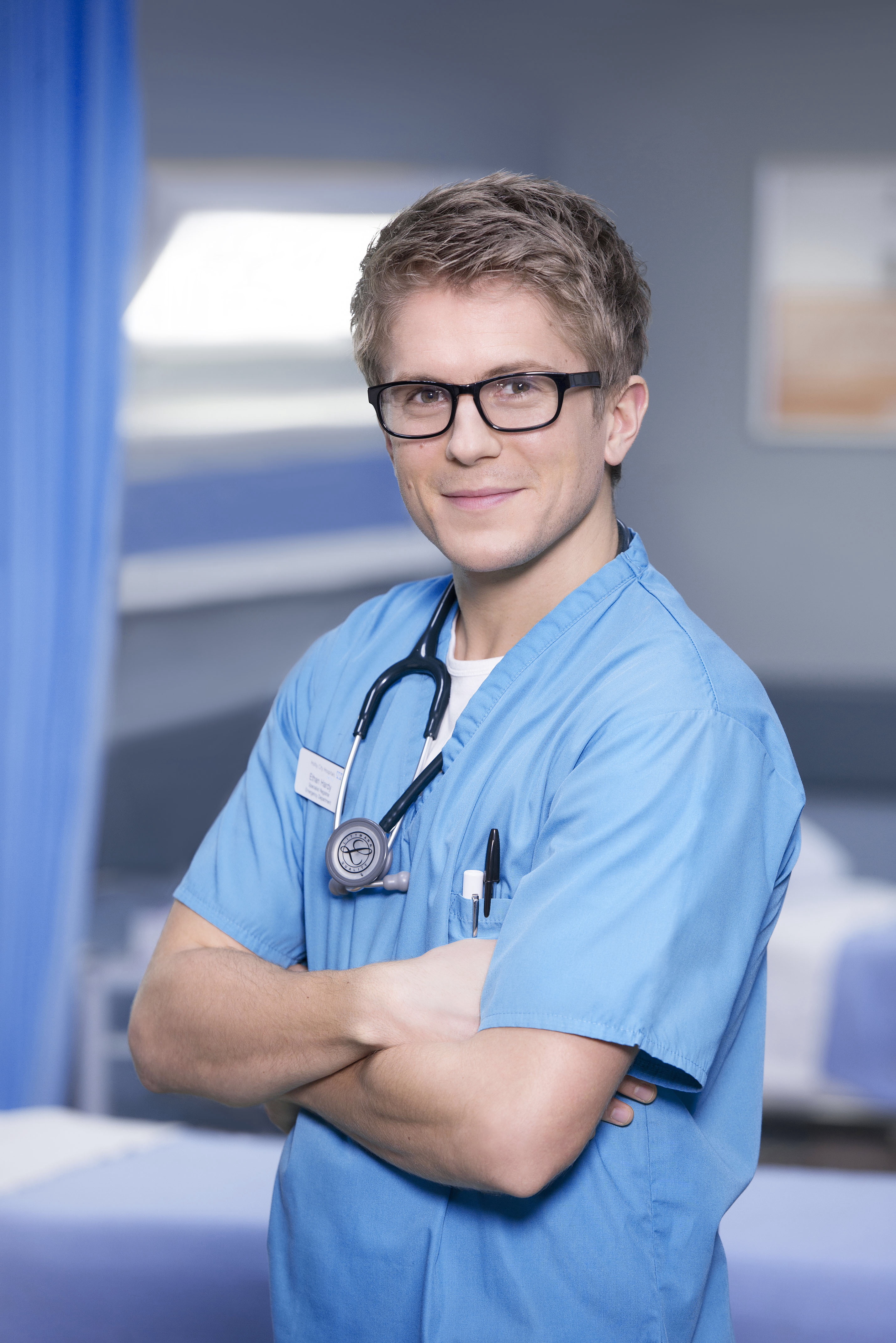 As Dr Ethan Hardy in CASUALTY