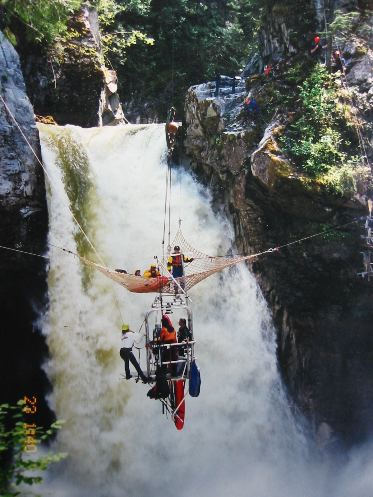 Extreme Ops, Kayak over waterfall stunt