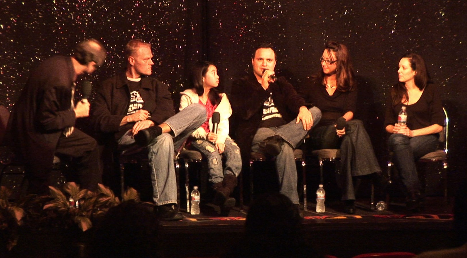 Bob Nuchow, Aaron Huisenfeldt, Melody Au, Joe Saldana, Tiffany McClintock and Andrea Jackson at the Beverly Hills Hi Def Film Festival, December 2007.