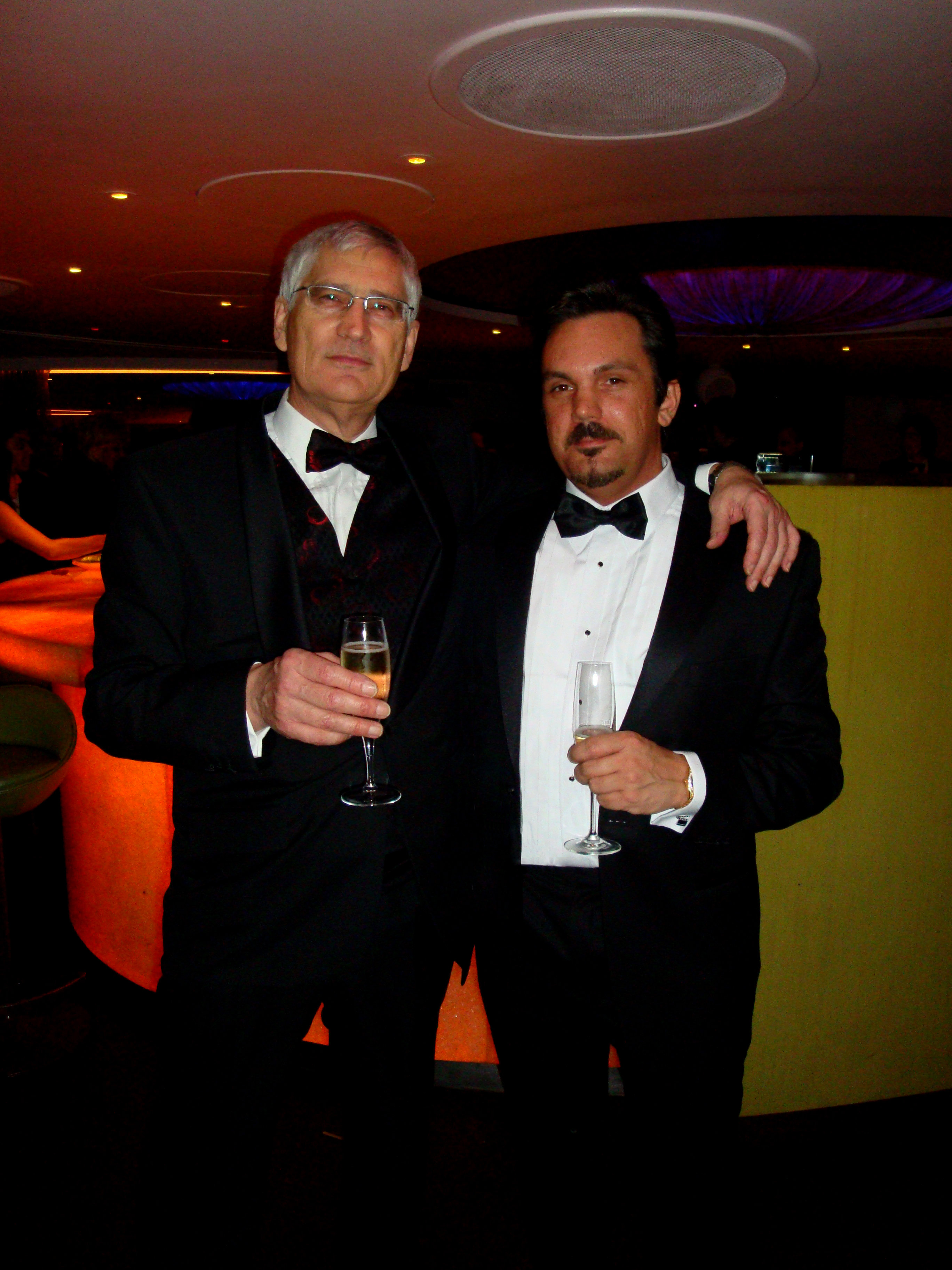 Jack Marshall & John Basham at the premiere of 'A Bunch of Amateurs'. London, November 17th 2008.