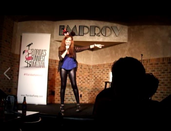 ACTRESS AND COMIC, AUDREY LYNN PERFORMS AT THE IMPROV, PALM BEACH FOR FLORIDA'S FUNNIEST COMEDIAN