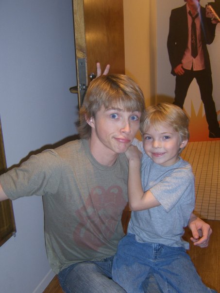 Paul and Sterling Knight on Sony with a Chance set.
