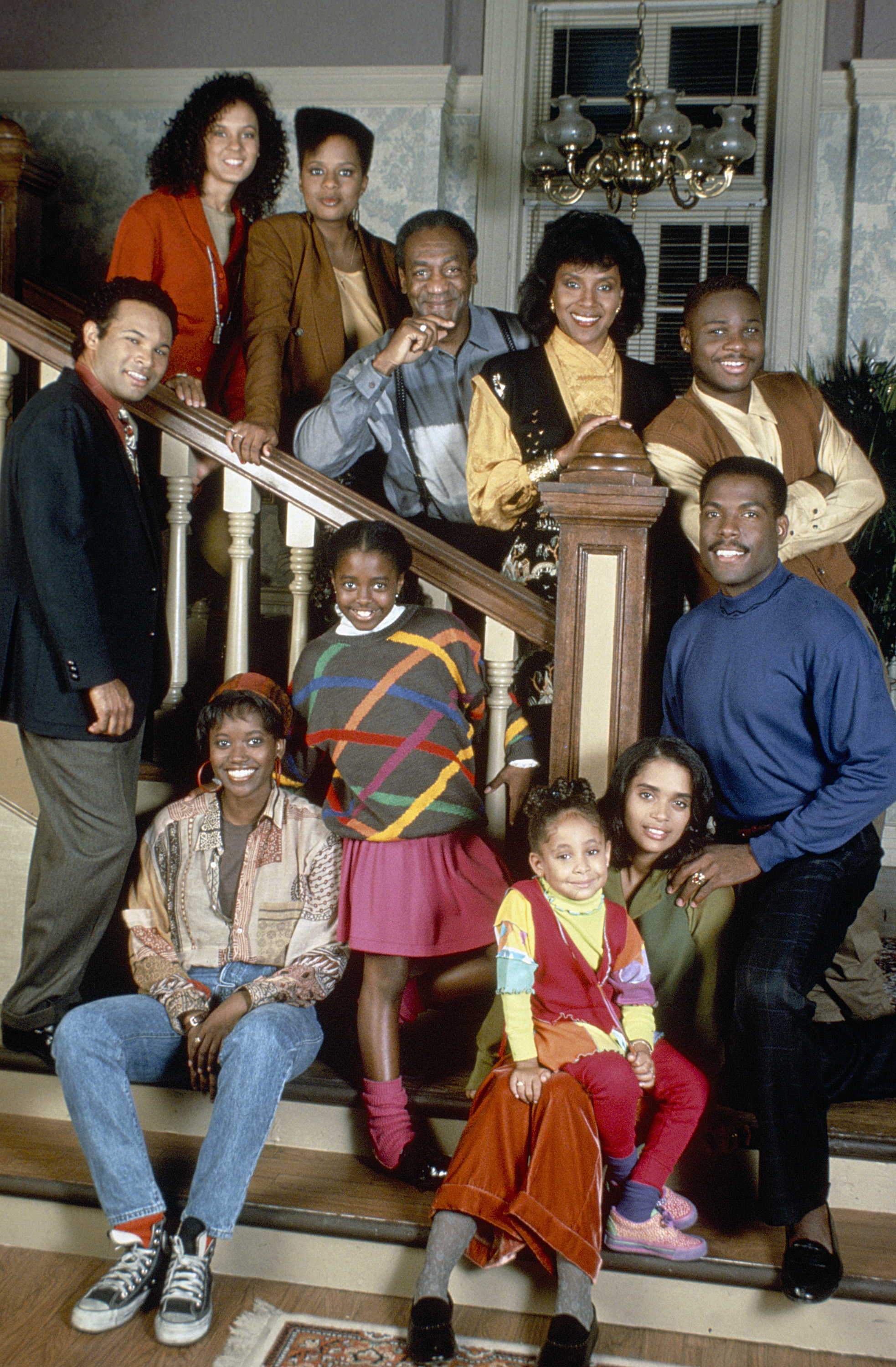 Still of Lisa Bonet, Bill Cosby, Erika Alexander, Tempestt Bledsoe, Sabrina Le Beauf, Geoffrey Owens, Joseph C. Phillips, Keshia Knight Pulliam, Phylicia Rashad, Raven-Symoné and Malcolm-Jamal Warner in The Cosby Show (1984)