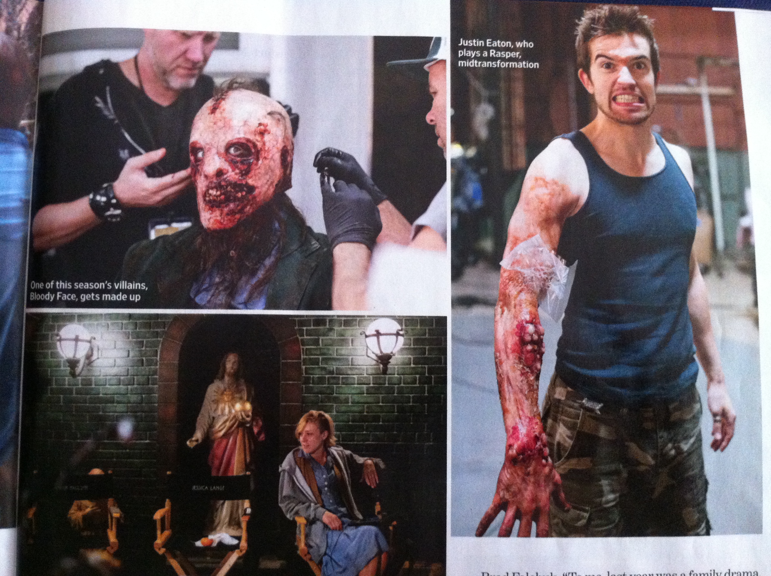 Entertainment Weekly - Tim Stack Justin Eaton - Rasper & BloodyFace American Horror Story: Asylum A Tim Stack article.