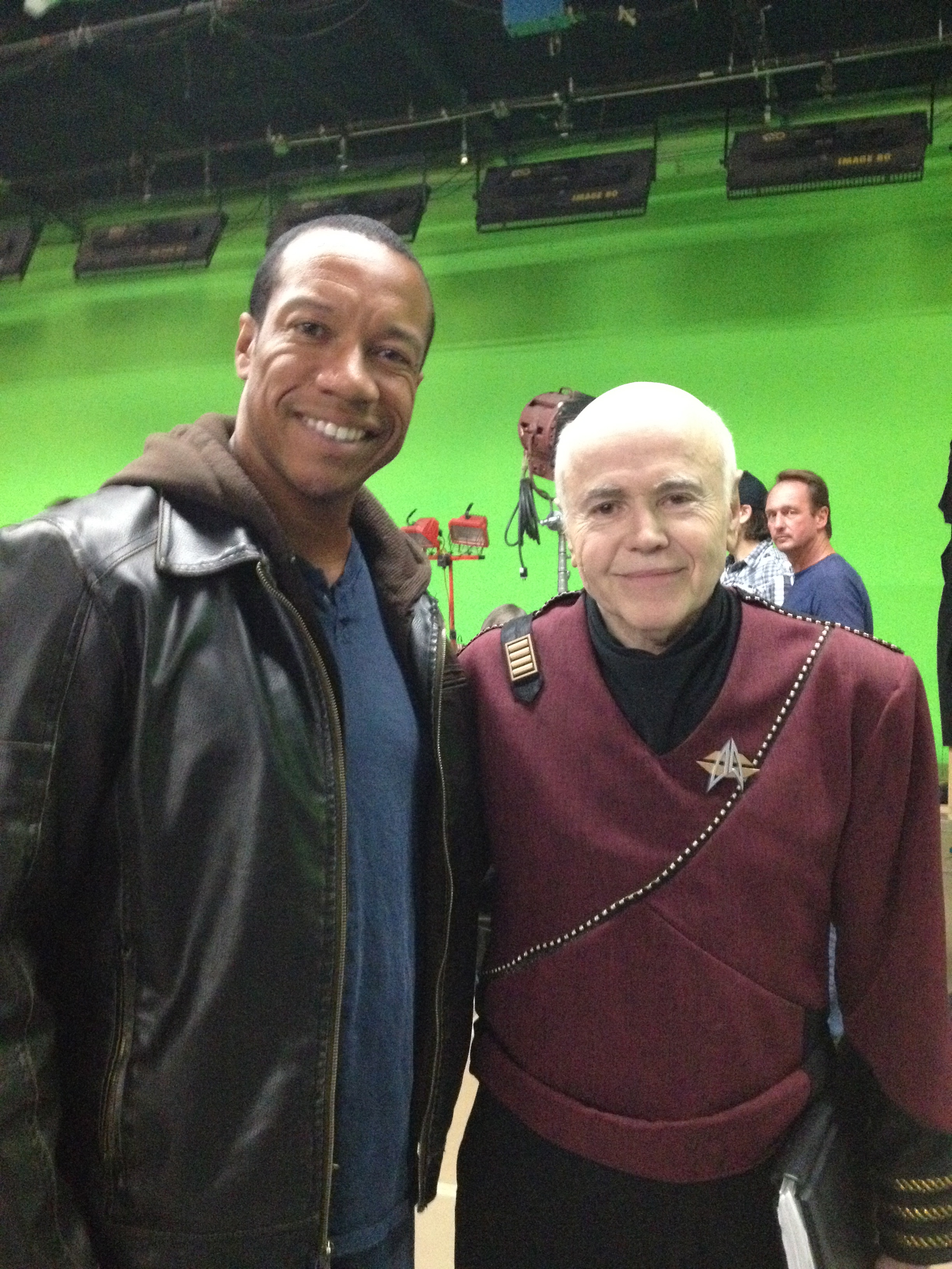 Still of Rico E. Anderson and Walter Koenig (Chekov) for Star Trek: Renegades