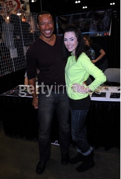 LOS ANGELES, CA - NOVEMBER 03: Actor Rico Anderson and actress Adrienne Wilkinson attend Stan Lee's Comikaze Expo Presented By POW! Entertainment - Day 3 held at The Los Angeles Convention Center on November 3, 2013 in Los Angeles, California. (Photo by