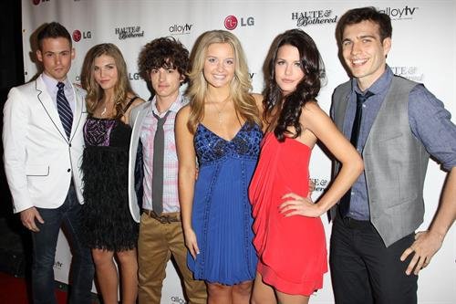 Stephen Michael Kane and the cast of Haute and Bothered season 2.