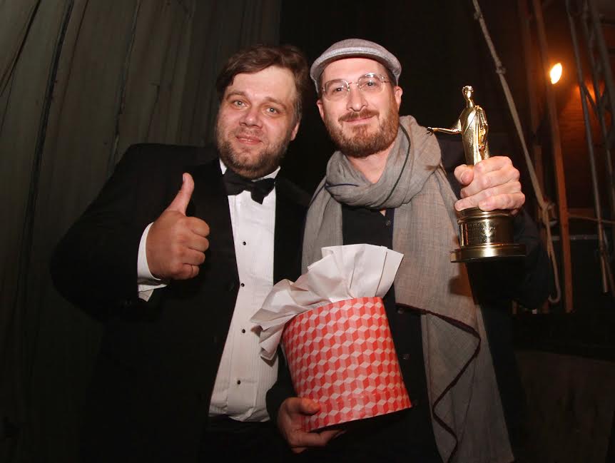 Miroslav Slaboshpitsky, Darren Aronofsky, Award ceremony in Odessa IFF, 2015