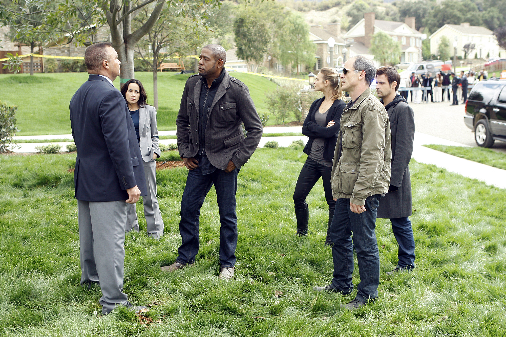 Still of Janeane Garofalo, Forest Whitaker, Beau Garrett and Matt Ryan in Criminal Minds: Suspect Behavior (2011)