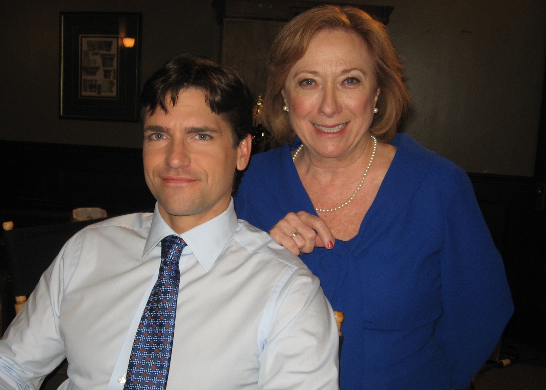 With Jackson Hurst on the set of DROP DEAD DIVA.
