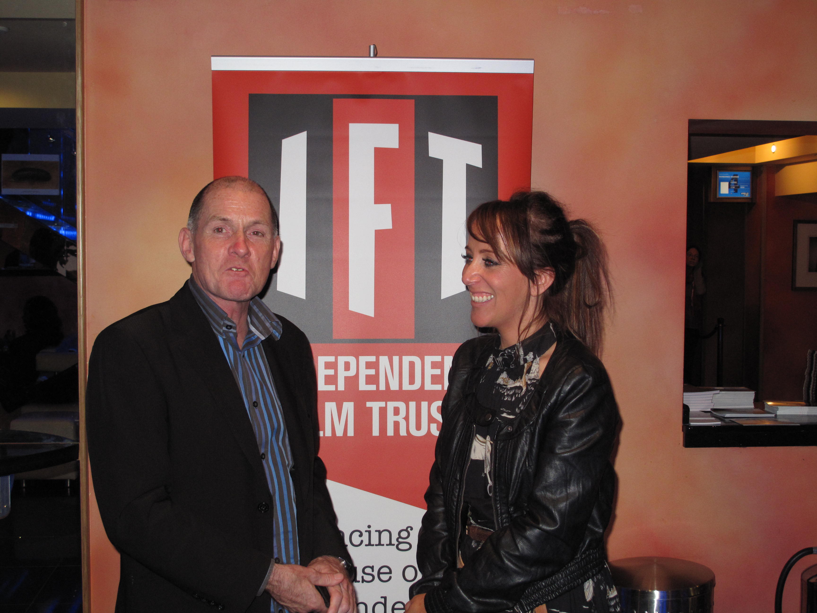 Neil McCartney, chairman of the Independent Film Trust, and Isabelle Stead, producer of Son of Babylon, at the British Independent Awards, 6 December 2010