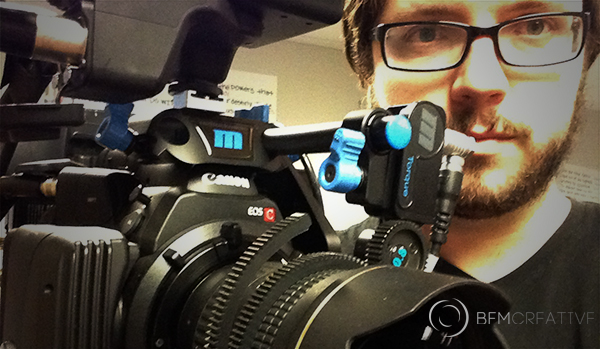 On set with the C500.