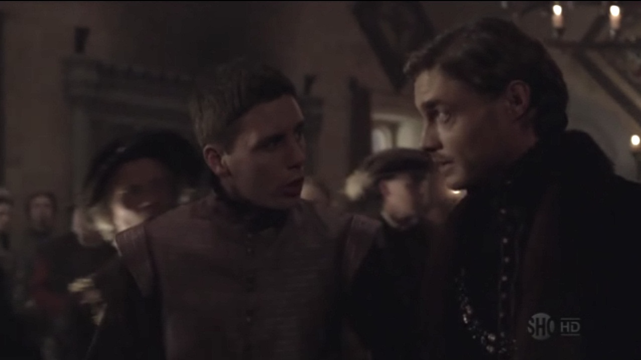 Patrick Murphy and Max Brown in The Tudors