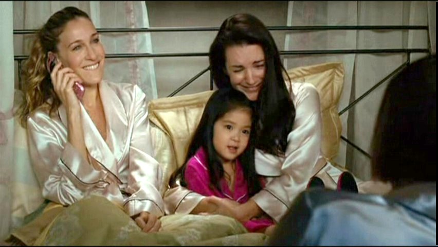 Still of Sarah Jessica Parker, Kristin Davis, and Alexandra Fong in Sex and the City
