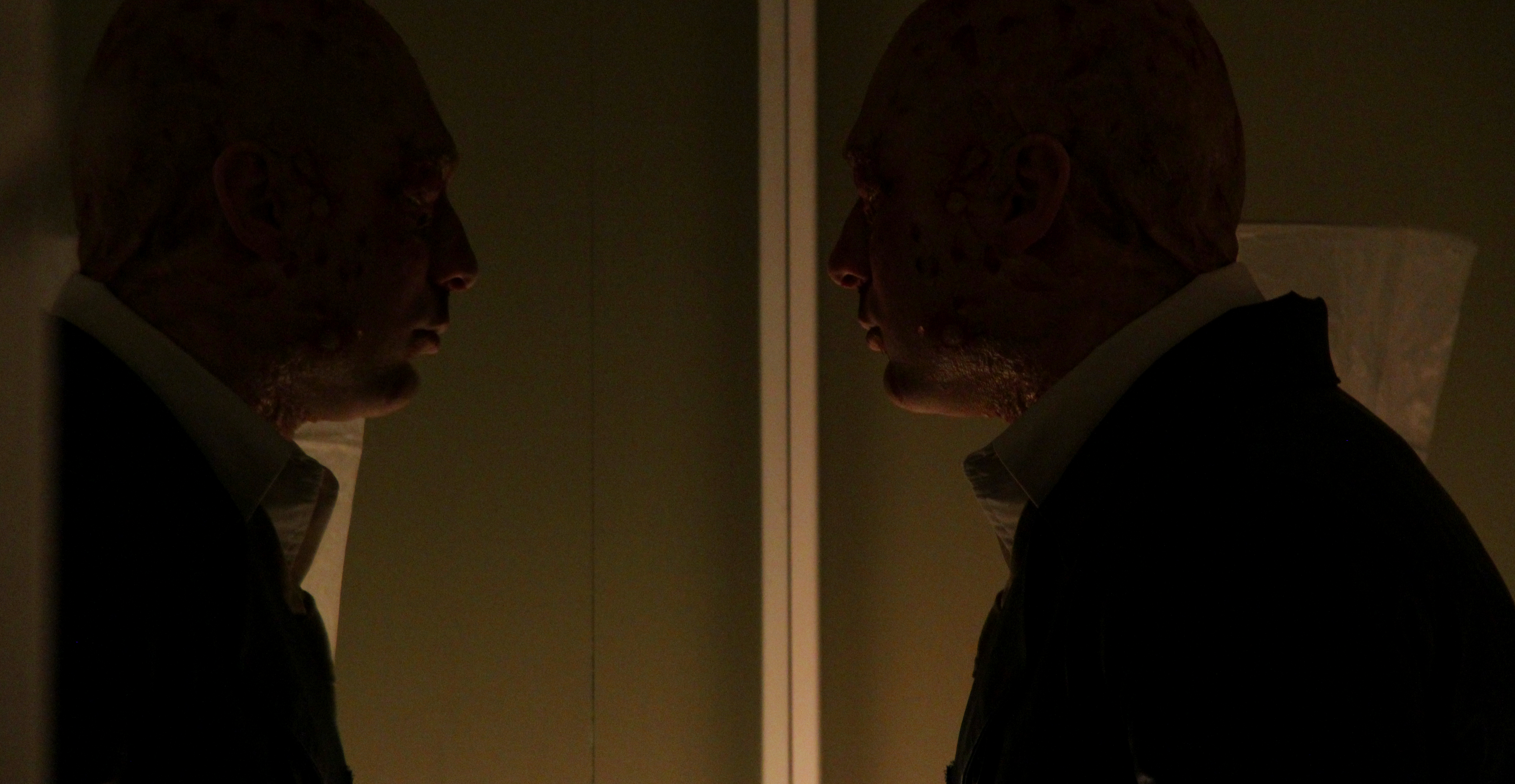 Still photography from the short film 'Firefly'. Conor Gomez playing the Villain Warfare.