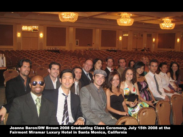 Conor Gomez (back row 3rd from the right) on graduation day with his classmates. Conor graduated from the two year Meisner program at the Baron/Brown Studios in Santa Monica, CA.