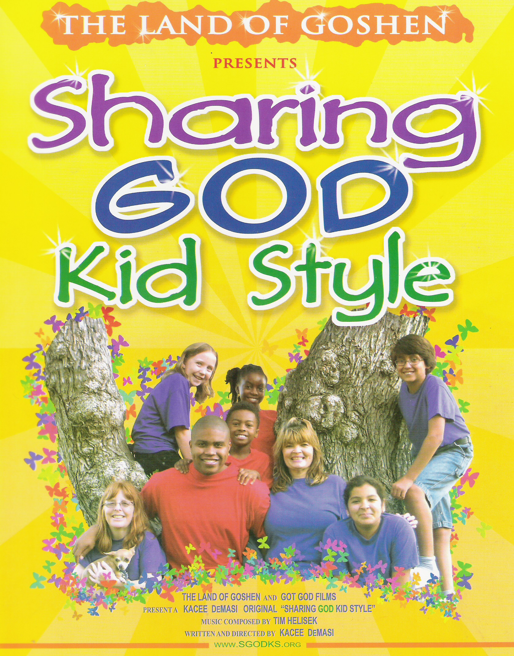 Sharing GOD Kid Style Movie Poster with Alexa Gardner, Victor Kelso, Julia Grosso, Sandi Steele, Katie Shippey, Brian Martinez, and Cey'wan and Waynesha Herah. Directed by Kacee DeMasi
