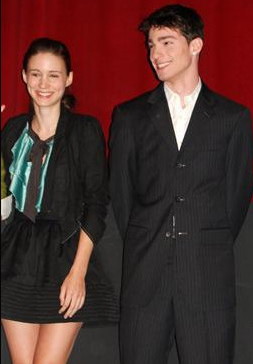 Ryan Schira with Rooney Mara at the GENART NYC screening of Tanner Hall.