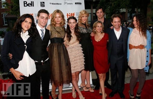 Ryan Schira with cast & directors at the Toronto International Film Festival for the debut of Tanner Hall.