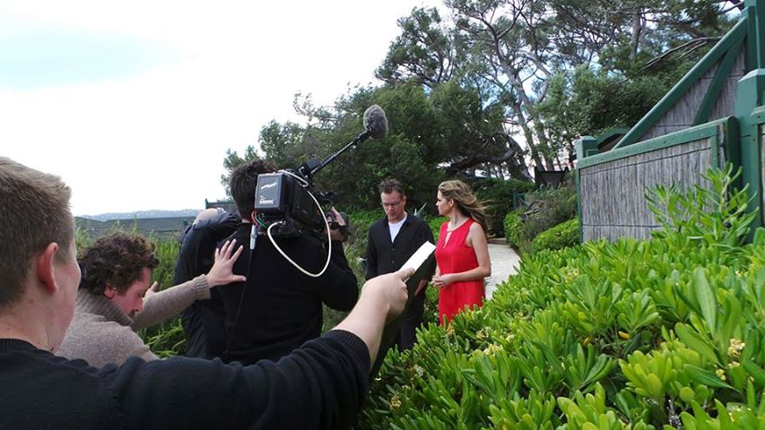 Carly Steel and Matt Damon at the Hotel du Cap at the Cannes International Film Festival