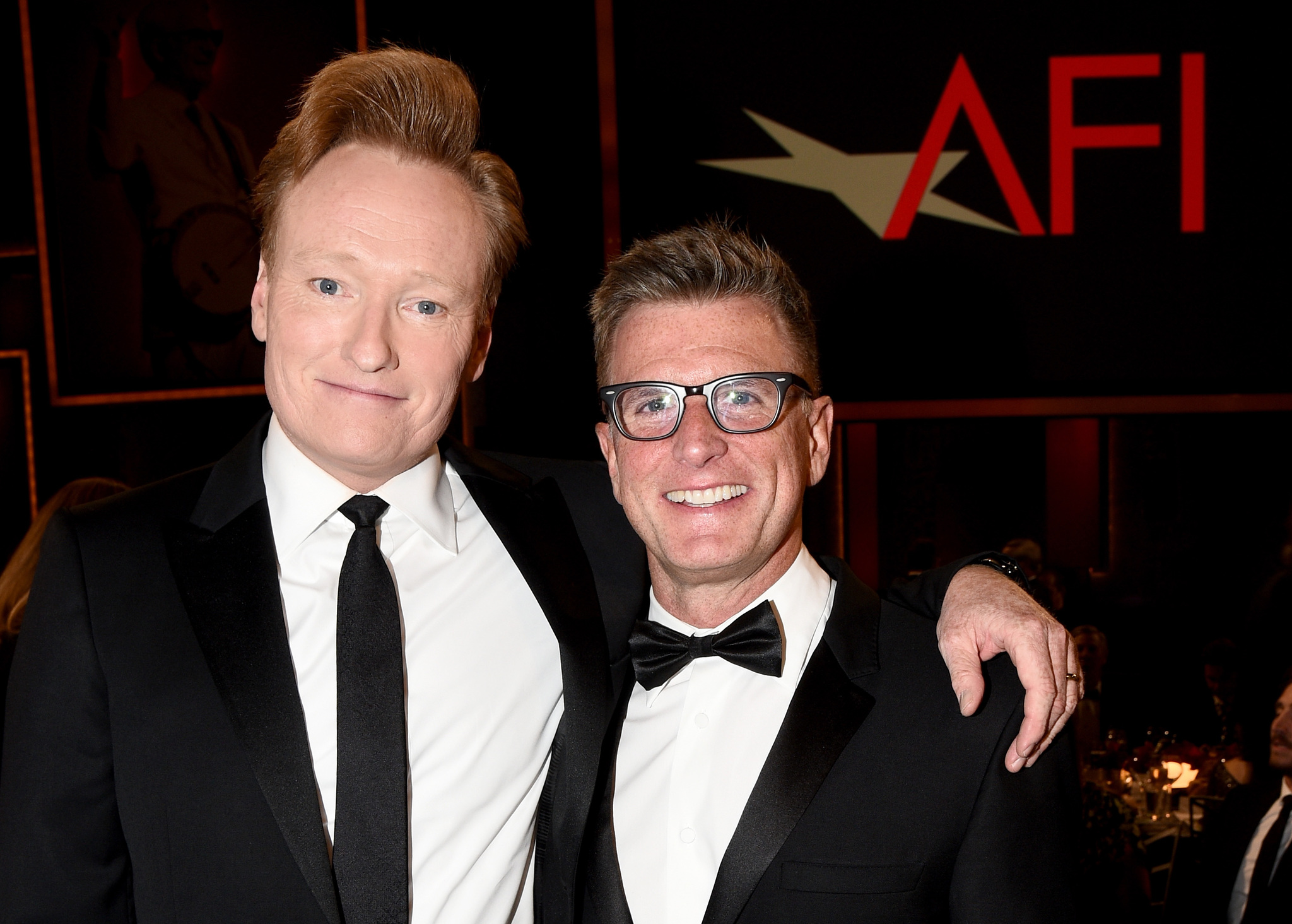 Conan O'Brien and Kevin Reilly