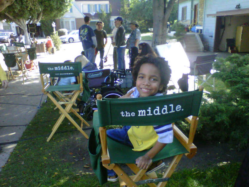 Terrell Ransom, Jr. on the set of The Middle. (2011)