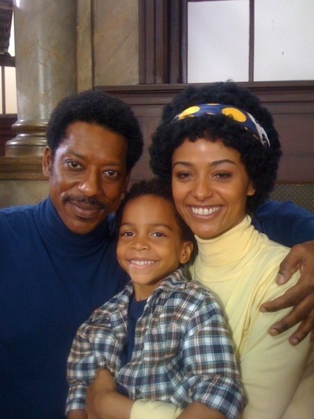 Still of Orlando Jones, Meta Golding and Terrell Ransom Jr for the movie The Chicago 8