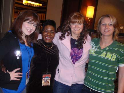 Heather/Kimberly/Deb/Tara at the Xena Convention 2009. Our movie premiered in L.A.(Xena 