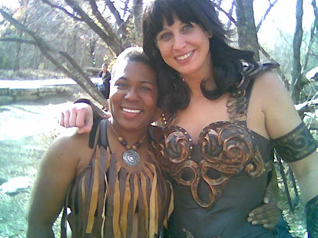 Kimberly(Amazon Warrior), and Tara Chadwick(Xena)in WICKED 